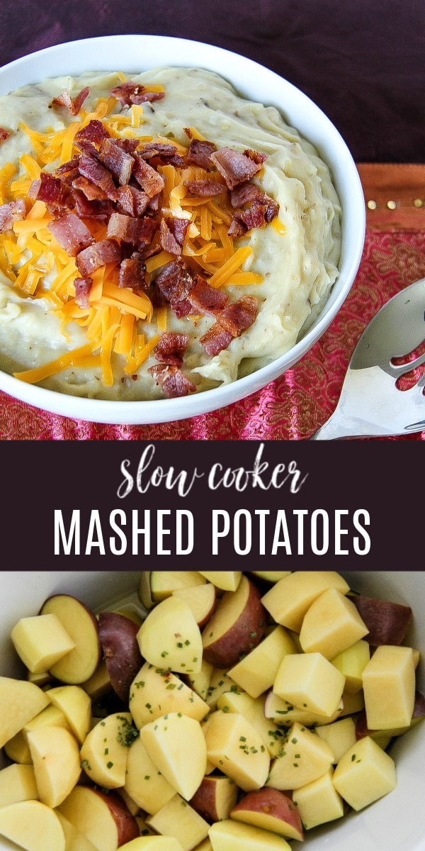 slow cooker mashed potatoes pinterest image