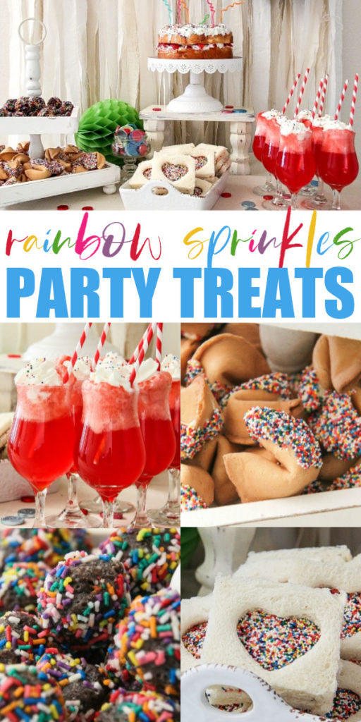 Rainbow Sprinkles Party Treats Ideas | Tonya Staab