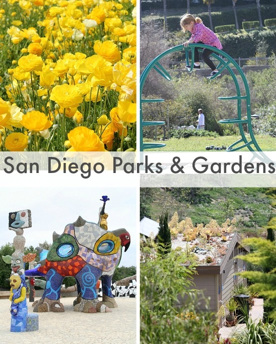 parks and gardens in san diego to take kids