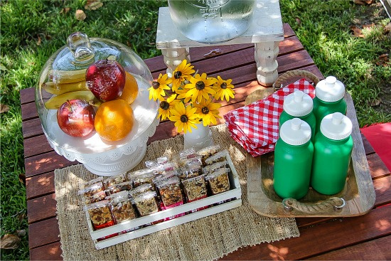 kids snack table