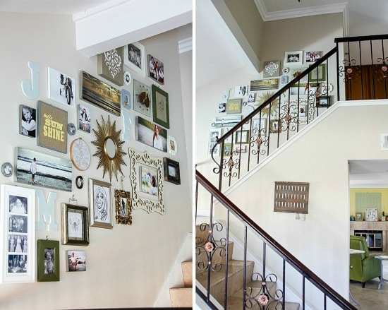 a gallery wall collage