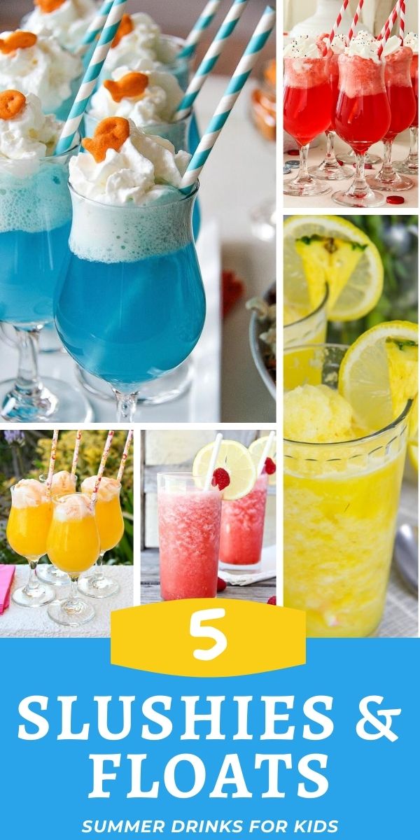 Summer drinks for kids Pinterest image