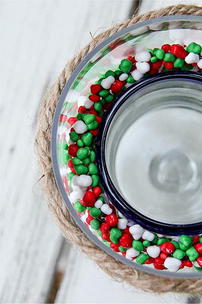 instructions for making a holiday candy centerpiece