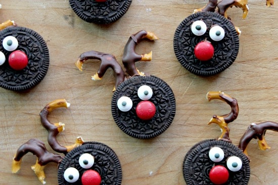 Oreo reindeer cookies