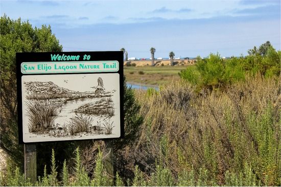 Welcome sign at the San Elijo Lagoon Nature Trail
