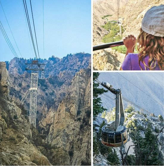 The view from the Palm springs aerial tramway