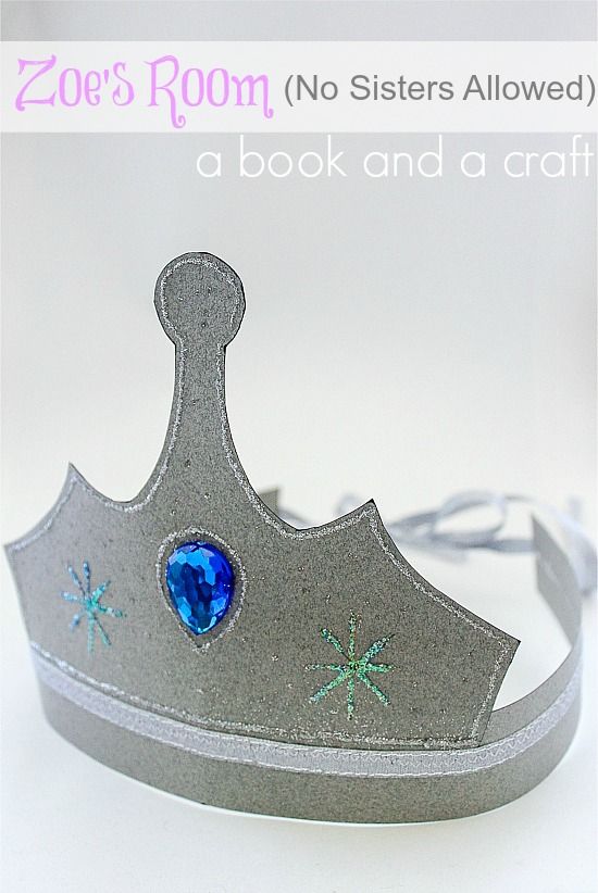 a handmade silver paper crown