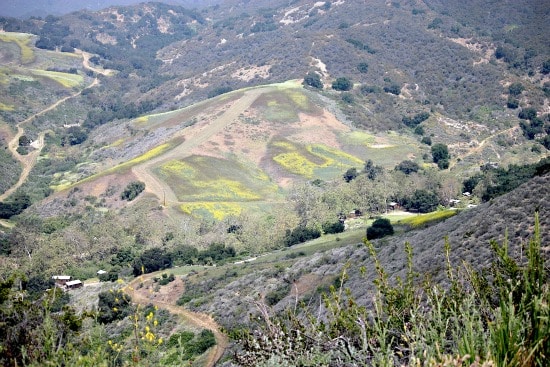 The view over El Capitan Canyon from a hiking trail.