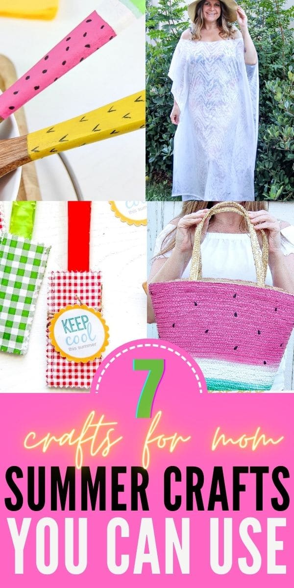 Summer crafts for mom Pinterest image