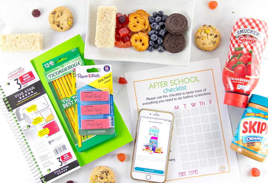 School supplies for kids and tips for getting them organized after school this year.