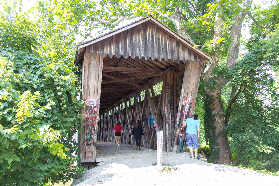 Switzer covered bridge in Frankfort Kentucky