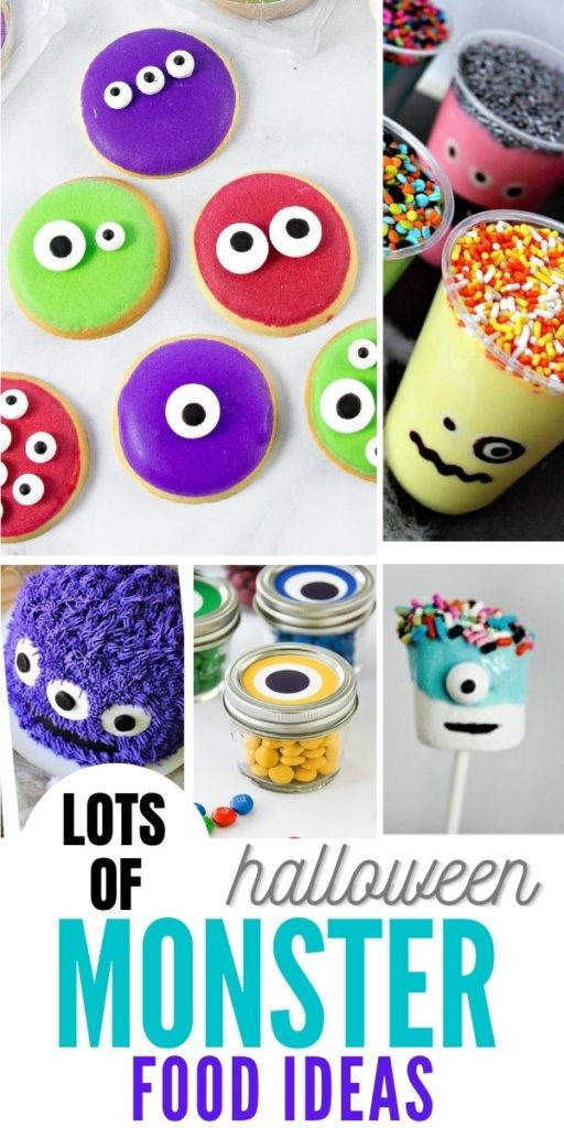 Halloween monster food ideas Pinterest image