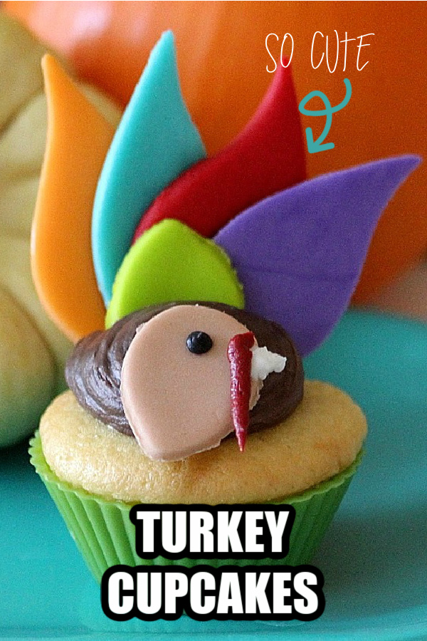 turkey cupcakes Pinterest image
