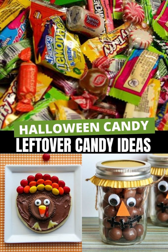 leftover halloween candy ideas Pinterest image