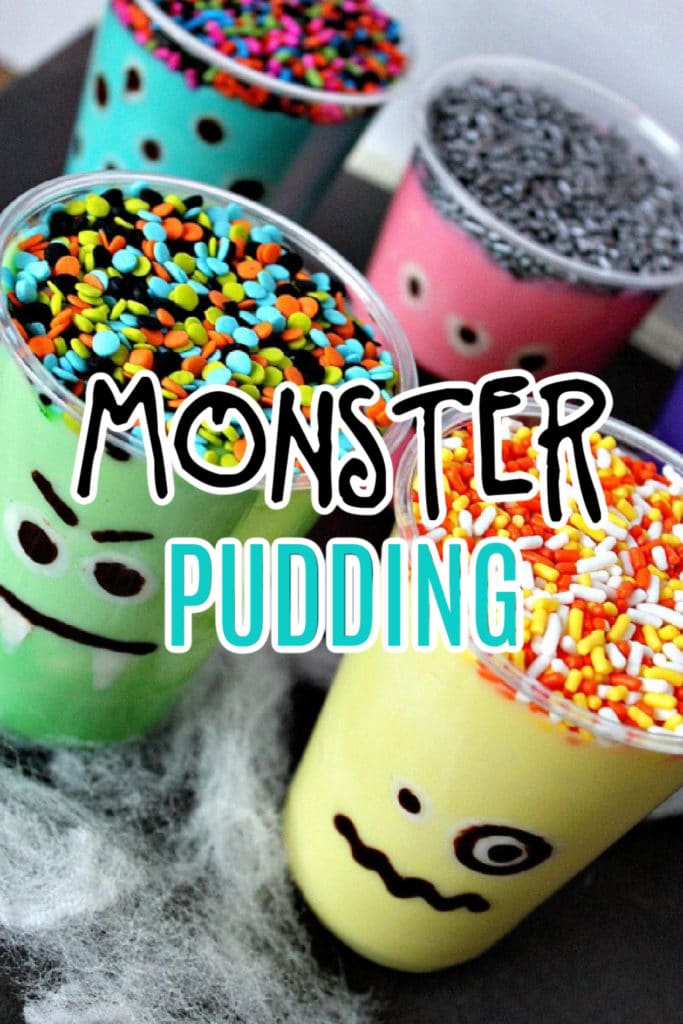 monster pudding Pinterest image