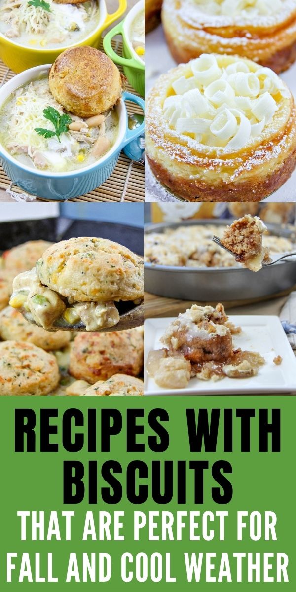 recipes with biscuits Pinterest image