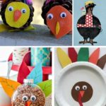 turkey crafts collage for pinterest
