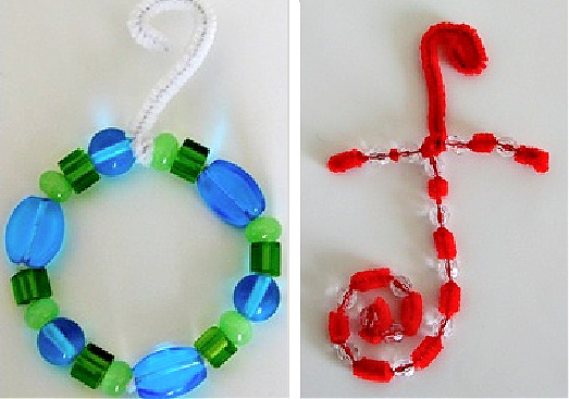 beaded ornaments craft for kids