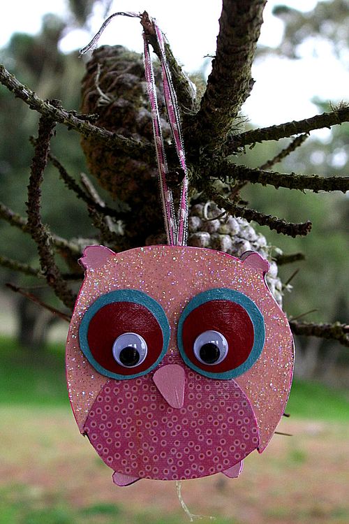 diy owl christmas ornament