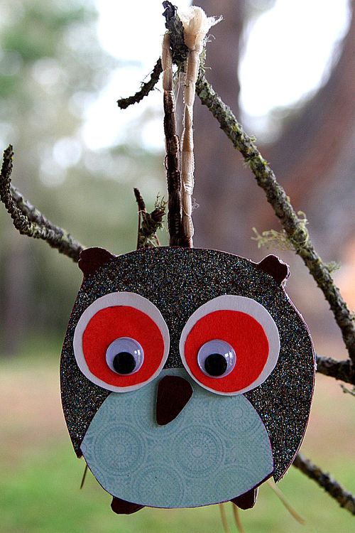 handmade owl ornament