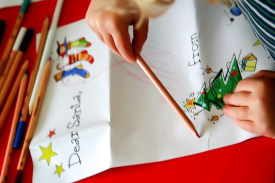 a preschooler letter to Santa