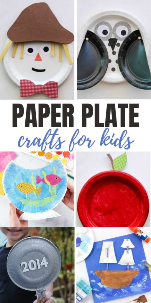 paper plate crafts Pinterest image