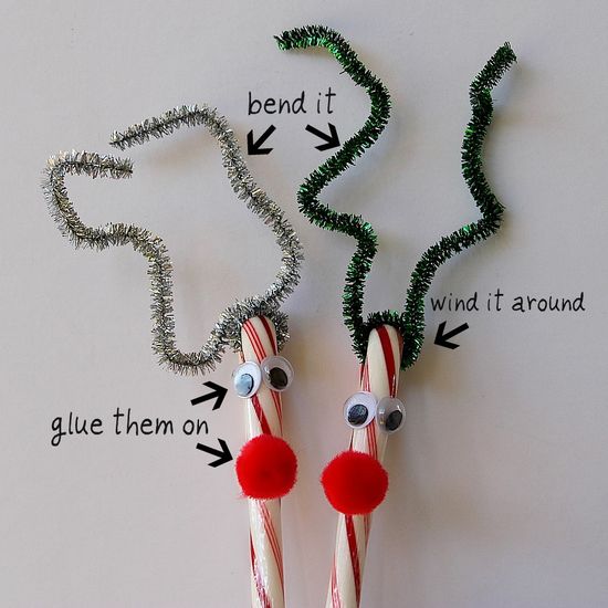 reindeer candy canes