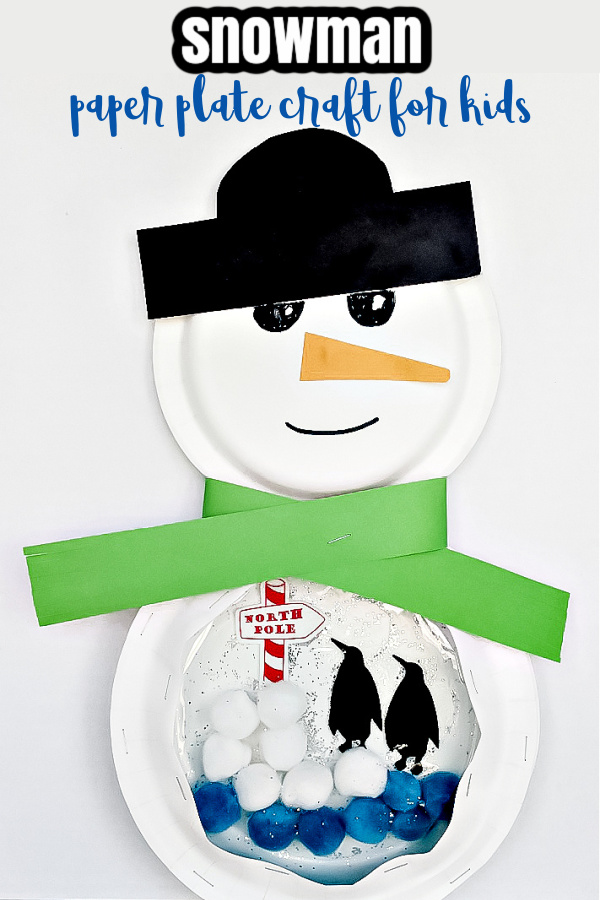paper plate snowman Pinterest