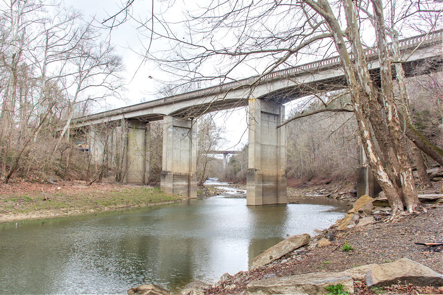 Highway 127 bridges at Jamestown Kentucky
