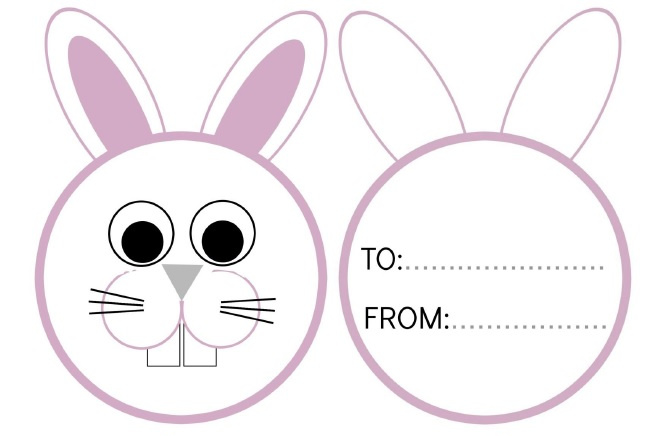 printable bunny candy packages