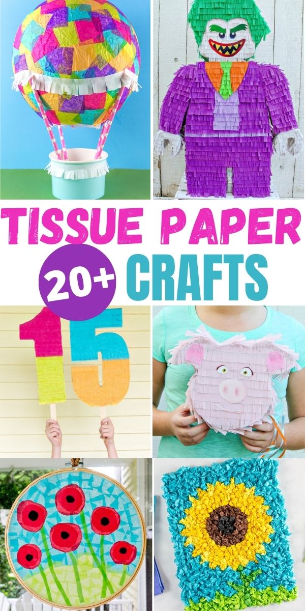 tissue paper crafts pinterest