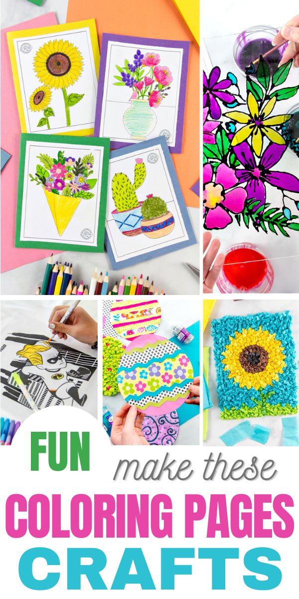coloring pages crafts pinterest