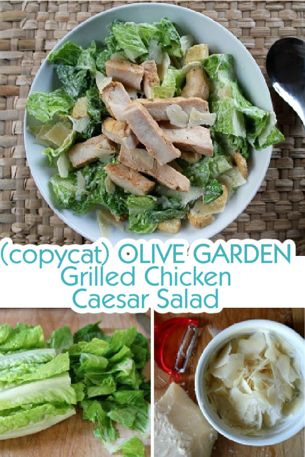 copycat olive garden grilled chicken caesar salad recipe pinterest