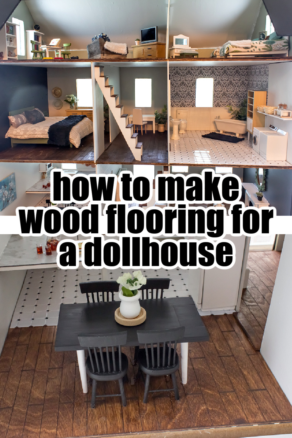 dollhouse wood flooring pinterest