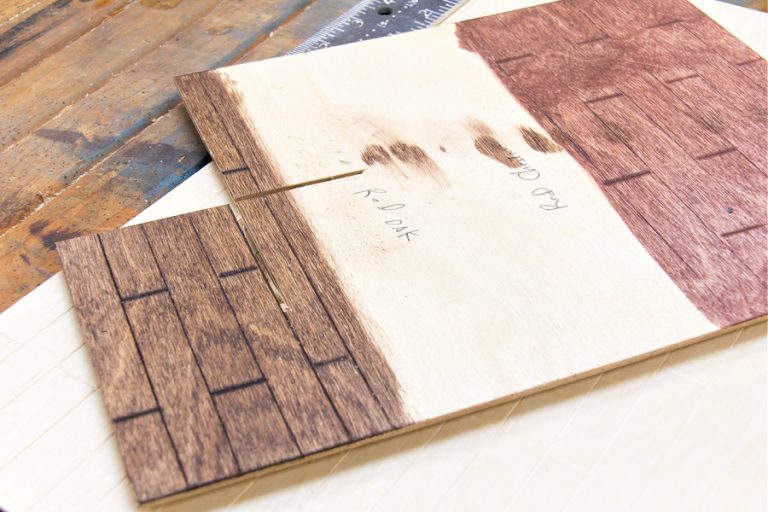 DIY Custom Dollhouse Wood Flooring | Tonya Staab