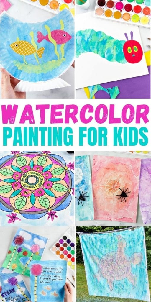 kids watercolor painting ideas pinterest