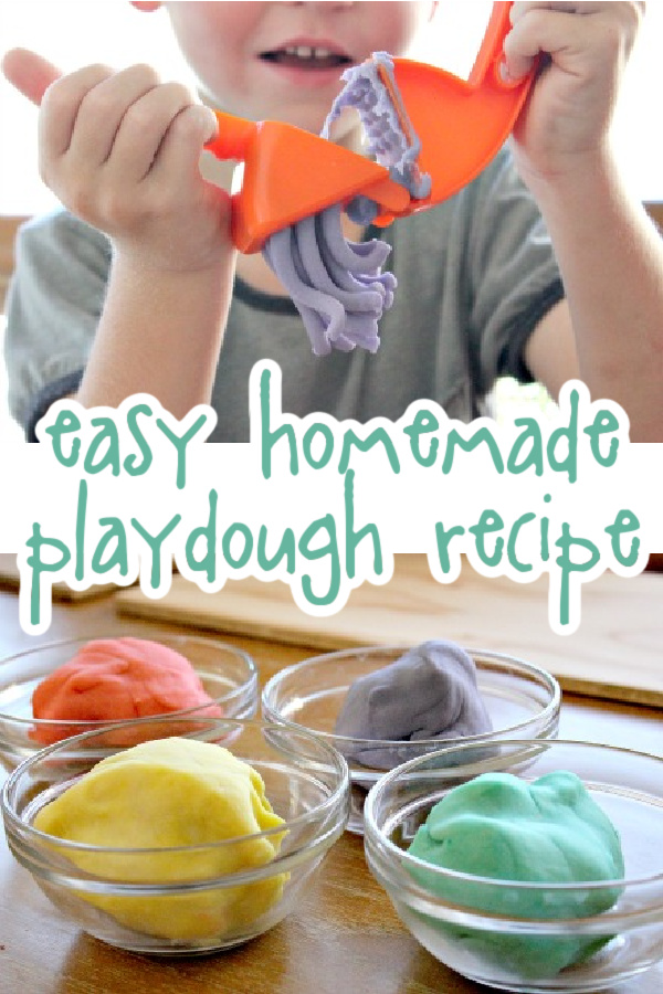 easy homemade playdough recipe using flour pinterest