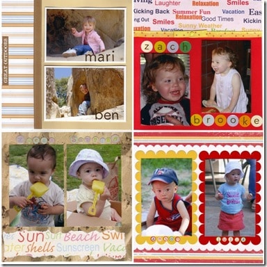 scrapbook page idea