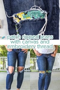 Make Your Own Patches for Ripped Jeans | Tonya Staab