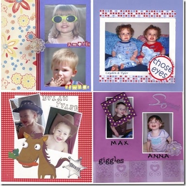 scrapbook page idea