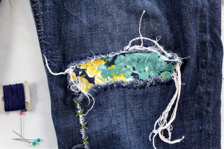 Make Your Own Patches for Ripped Jeans Tonya Staab