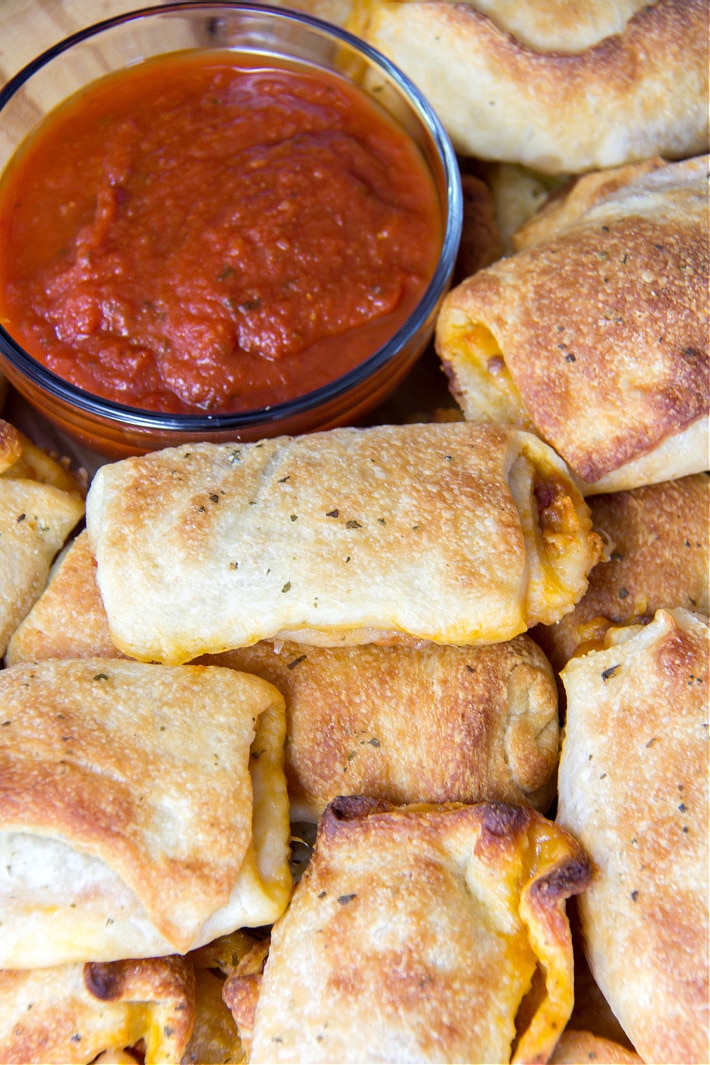 homemade pizza rolls