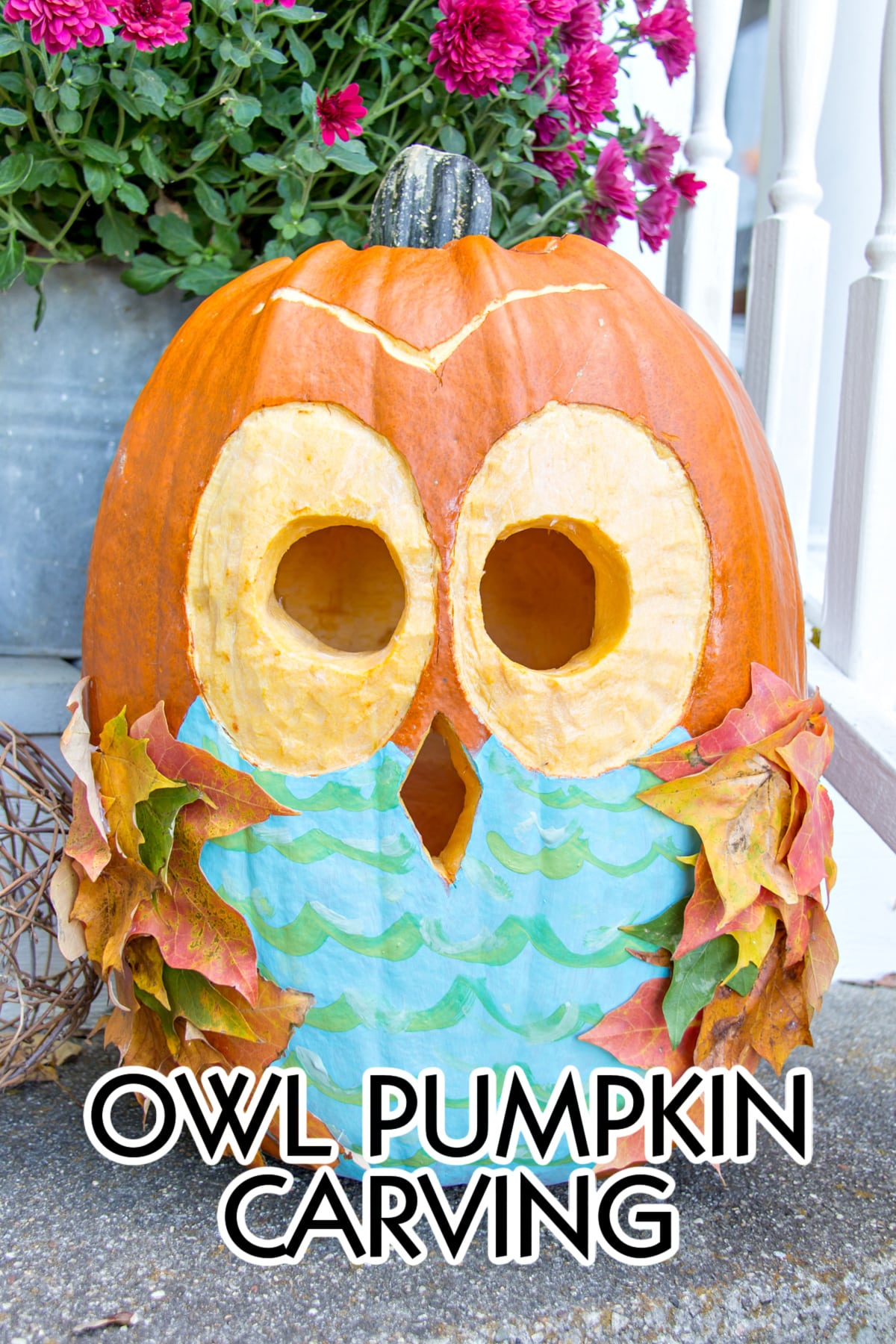 owl pumpkin carving and painting pinterest