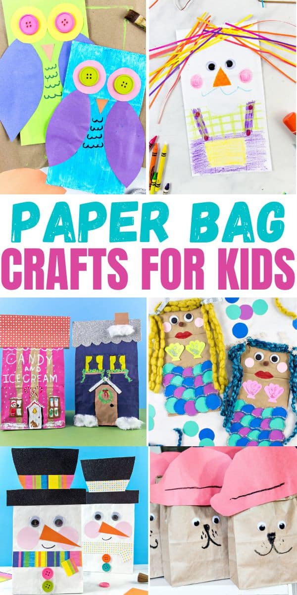 paper bag crafts pinterest image