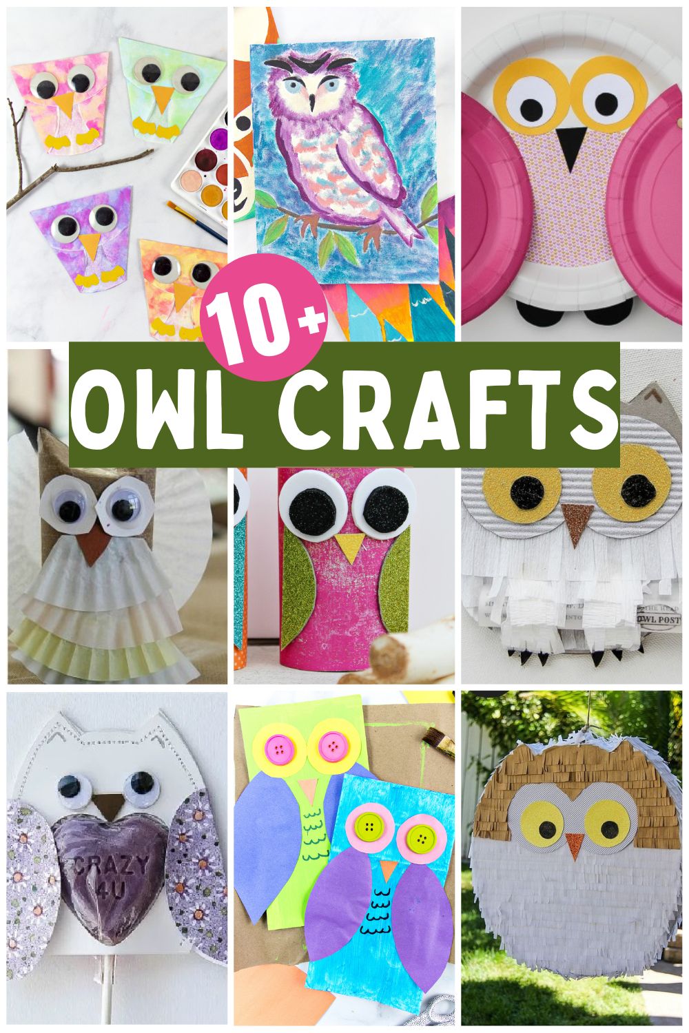owl crafts pinterest image