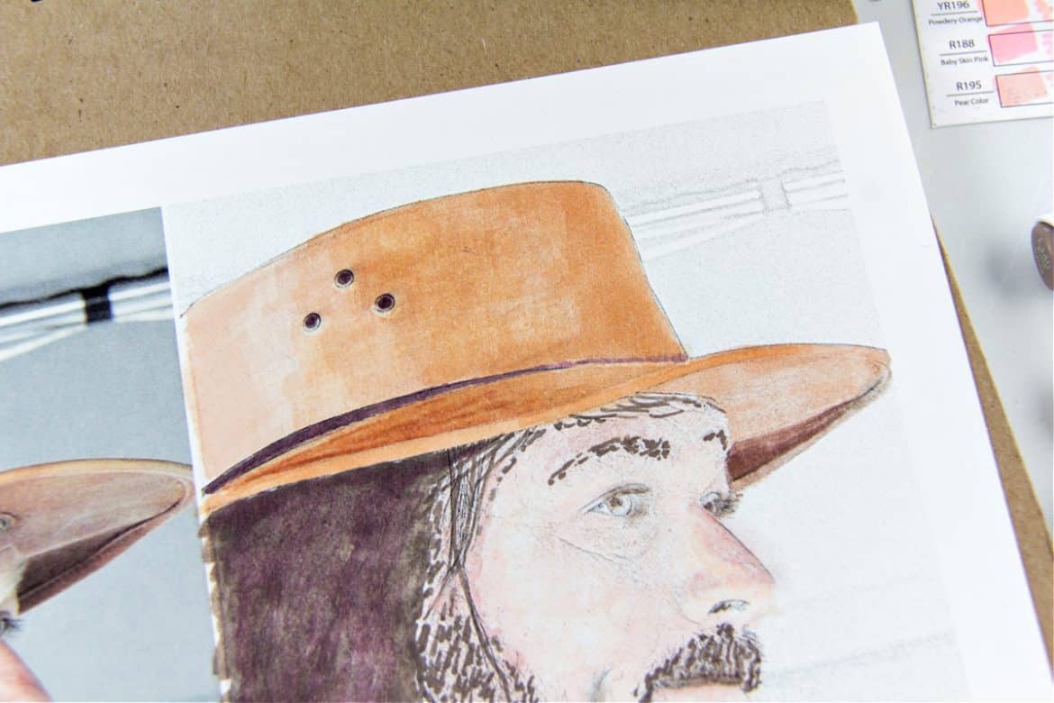 Photo to Painting with Ohuhu Markers Tonya Staab