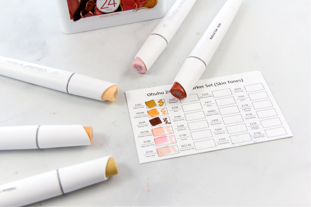 ohuhu skin tone markers