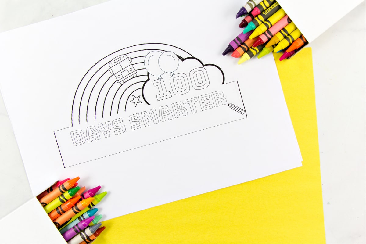 a 100th day of school free printable download