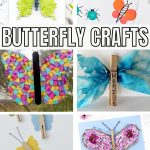 butterfly crafts pinterest collage