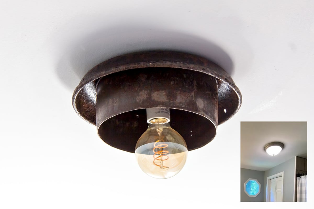 how to turn a vehicle cap into a light fixture